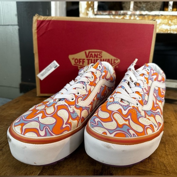 Vans Old Skool Stackform – Psychedelic Swirl – 8.5 with Box HOLIDAY PRICE 🎄 - Picture 3 of 6